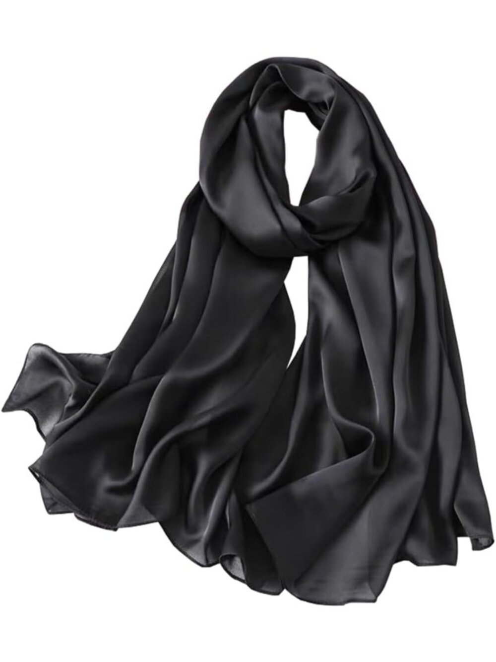 Luxurious 100% Silk Long Scarf | Large Oblong Shawl for Women | Gift-Ready